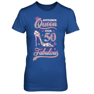 September Queen 50 And Fabulous 1972 50th Years Old Birthday T-Shirt & Hoodie | Teecentury.com