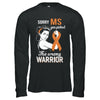 Sorry MS You Picked The Wrong Warrior Multiple Sclerosis T-Shirt & Hoodie | Teecentury.com