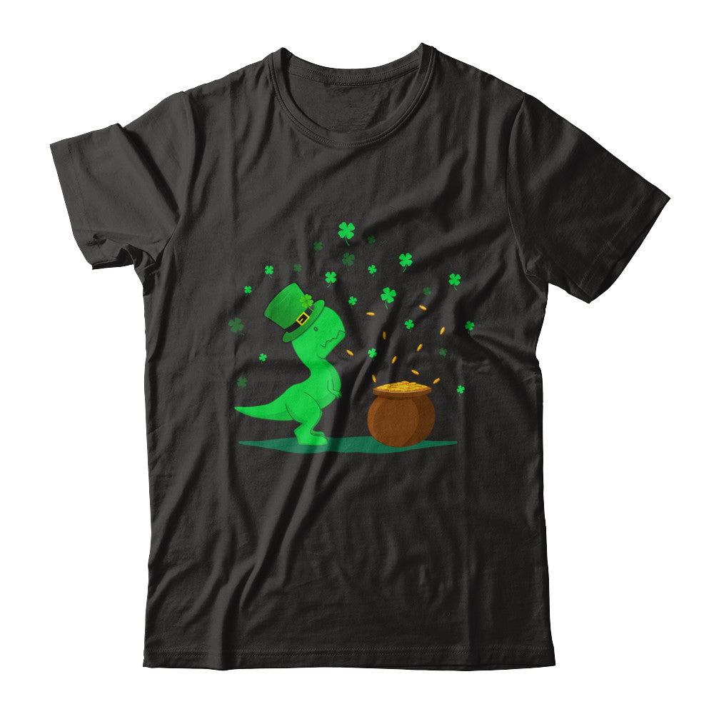 Lucky Dinosaur T-Rex St Patrick's Day Gift T-Shirt & Hoodie | Teecentury.com