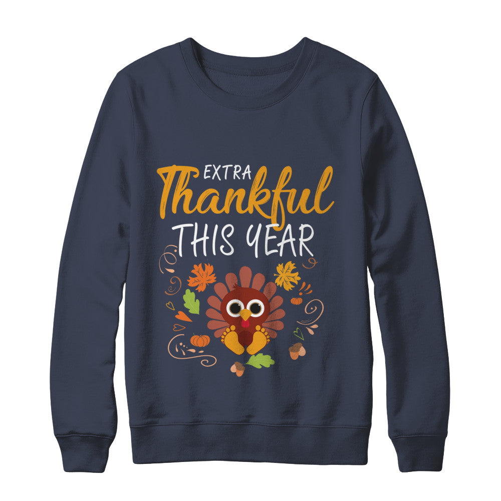 Thankful Pregnancy Mom Turkey Thanksgiving T-Shirt & Sweatshirt | Teecentury.com