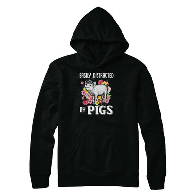 Easily Distracted By Pigs T-Shirt & Tank Top | Teecentury.com