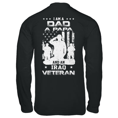 I'm A Dad A Papa And An Iraq Veteran T-Shirt & Hoodie | Teecentury.com