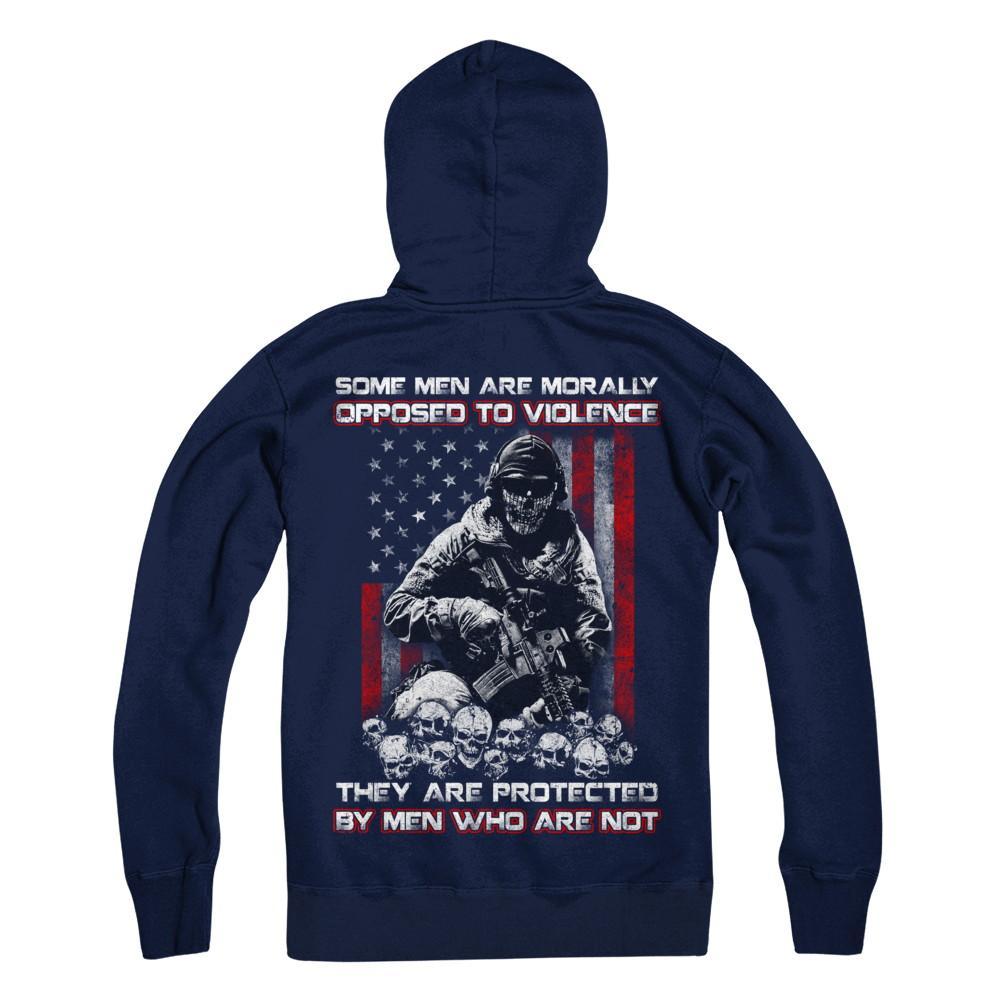 Veteran Men Opposed To Violence They Are Protected By Men Who Are Not T-Shirt & Hoodie | Teecentury.com