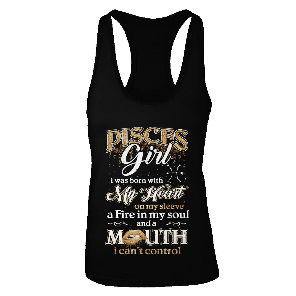 I'm A Pisces Girl Lipstick February March Funny Zodiac Birthday T-Shirt & Tank Top | Teecentury.com