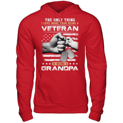 I Love More Than Being A Veteran Is Being A Grandpa T-Shirt & Hoodie | Teecentury.com