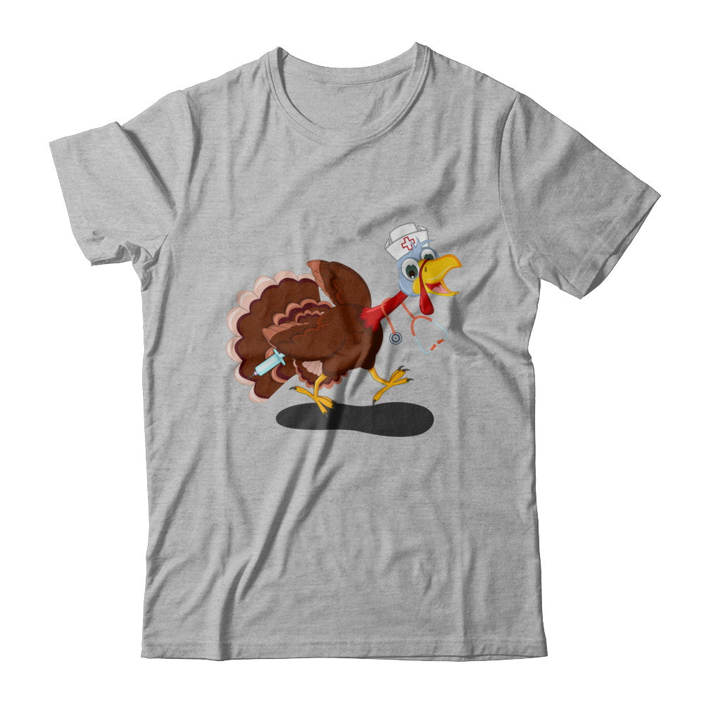 Nurse Turkey Funny Thanksgiving Day T-Shirt & Hoodie | Teecentury.com