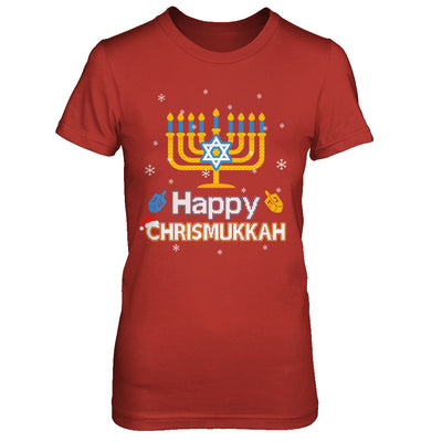 Happy Chrismukkah Ugly Hanukkah Christmas Sweater T-Shirt & Sweatshirt | Teecentury.com