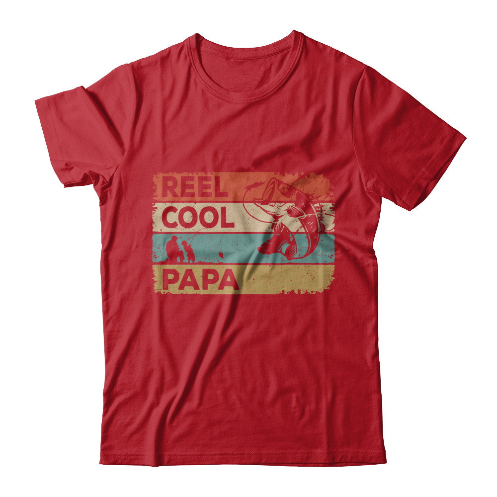 Vintage Reel Cool Papa Fish Fishing Fathers Day T-Shirt & Hoodie | Teecentury.com
