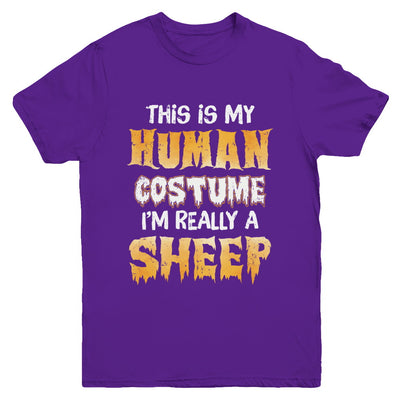 This Is My Human Costume Sheep Halloween Youth Youth Shirt | Teecentury.com