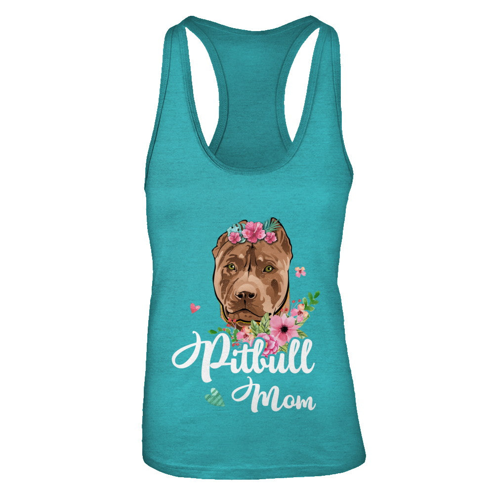 Pit bull Mom Funny Dog Mom Gift Idea T-Shirt & Tank Top | Teecentury.com