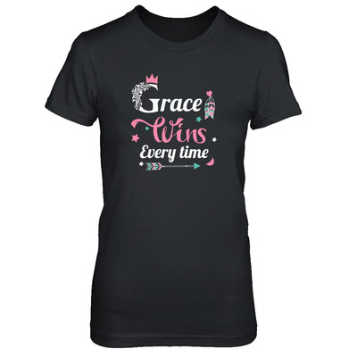 Grace Wins Every Time T-Shirt & Tank Top | Teecentury.com