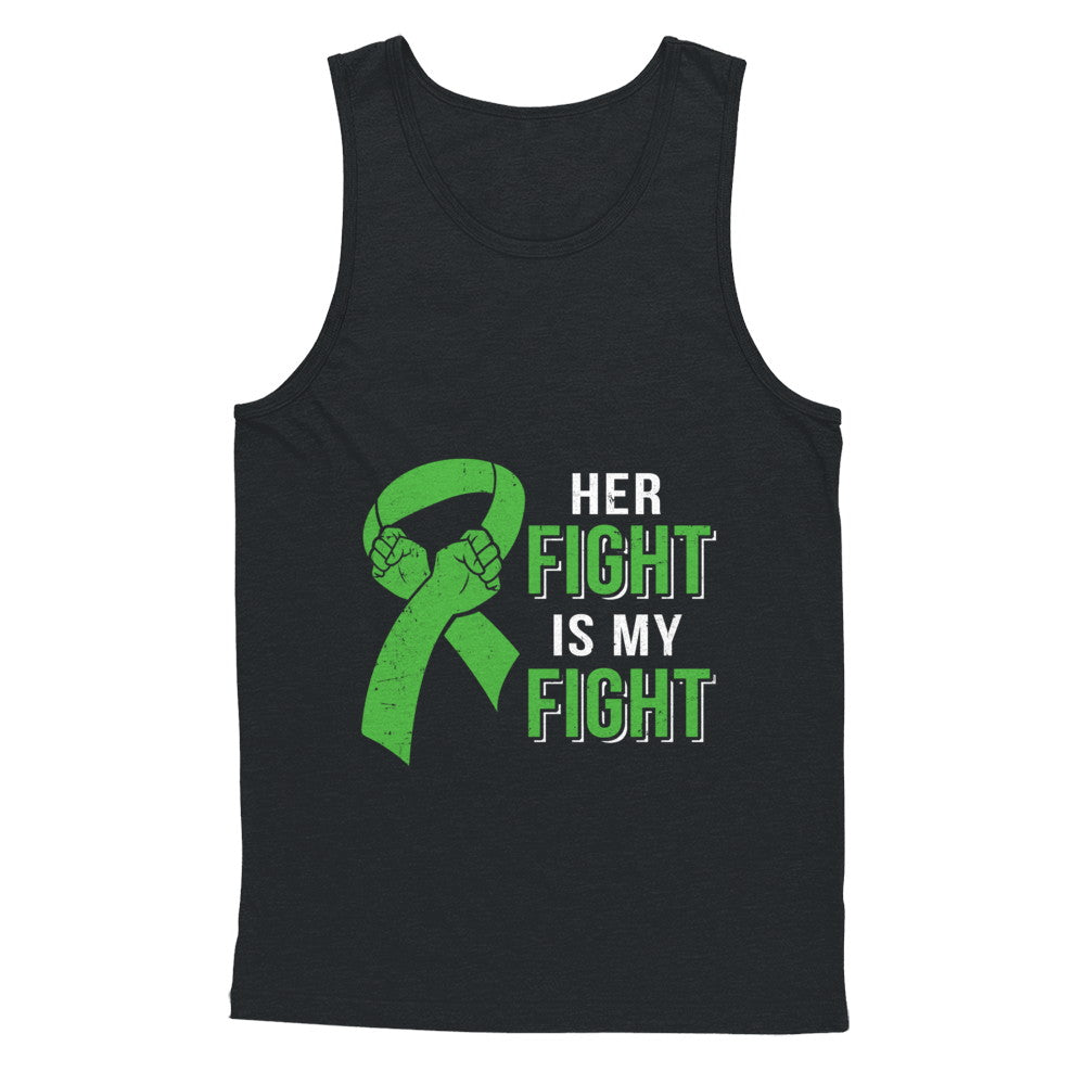 Her Fight Is My Fight Liver Cancer Green Lymphoma Awareness T-Shirt & Hoodie | Teecentury.com