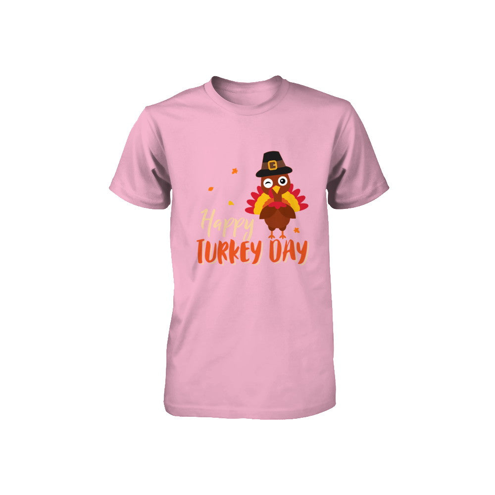 Happy Turkey Day Funny Thanksgiving Gift Youth Youth Shirt | Teecentury.com
