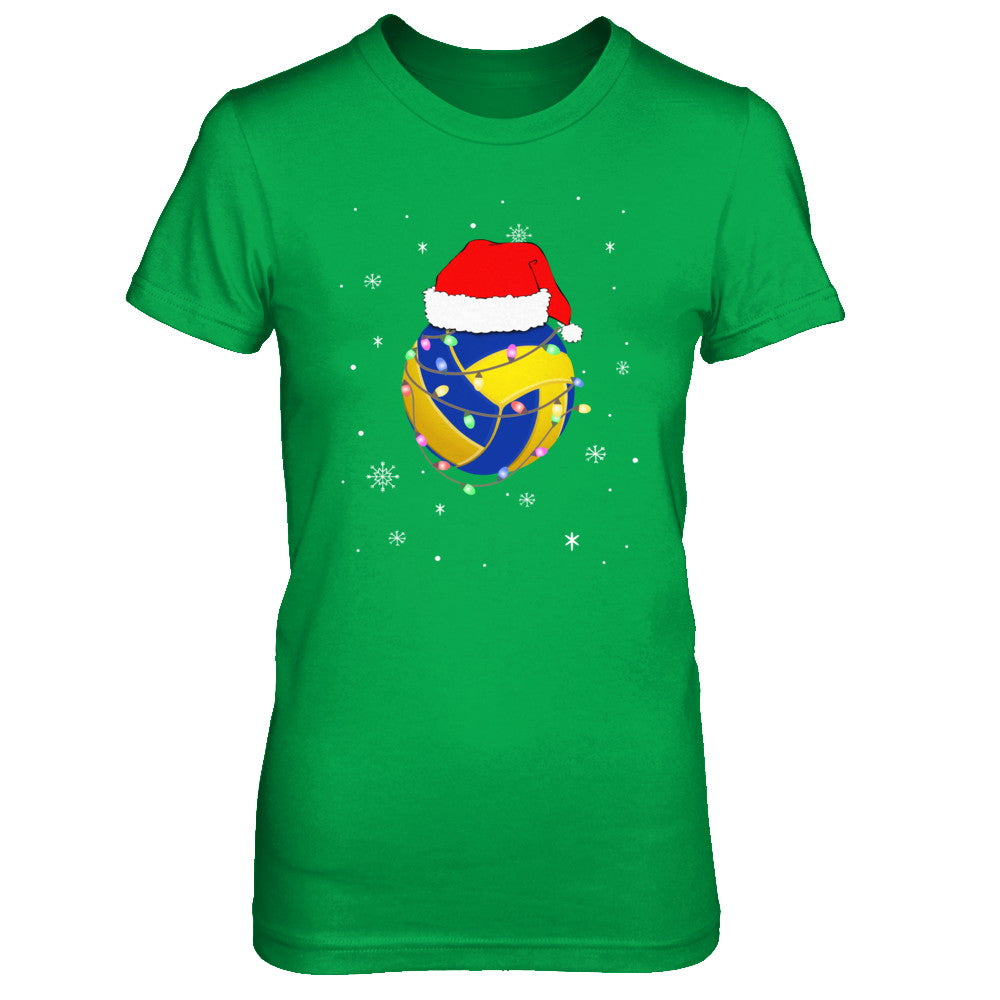 Santa Hat Volleyball Christmas Gifts T-Shirt & Sweatshirt | Teecentury.com