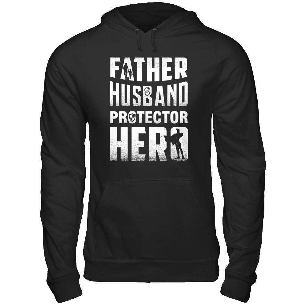 Father Husband Protector Hero T-Shirt & Hoodie | Teecentury.com