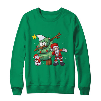 Dabbing Santa Through The Snow T-Shirt & Sweatshirt | Teecentury.com