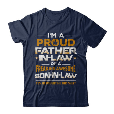 Proud Father-In-Law Freaking Awesome Son-In-Law T-Shirt & Hoodie | Teecentury.com