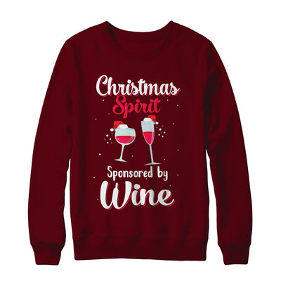 Holiday Party Christmas Spirit Sponsored By Wine T-Shirt & Sweatshirt | Teecentury.com