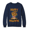 Halloween Happy Hallowine For Wine Straw Man Pumpkin T-Shirt & Sweatshirt | Teecentury.com