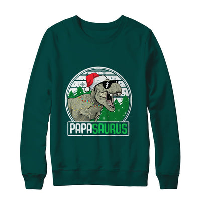 Papasaurus Papa Dinosaur T-Rex Family Christmas T-Shirt & Sweatshirt | Teecentury.com