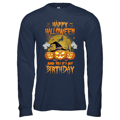 Happy Halloween And Yes It's My Birthday Gifts T-Shirt & Hoodie | Teecentury.com