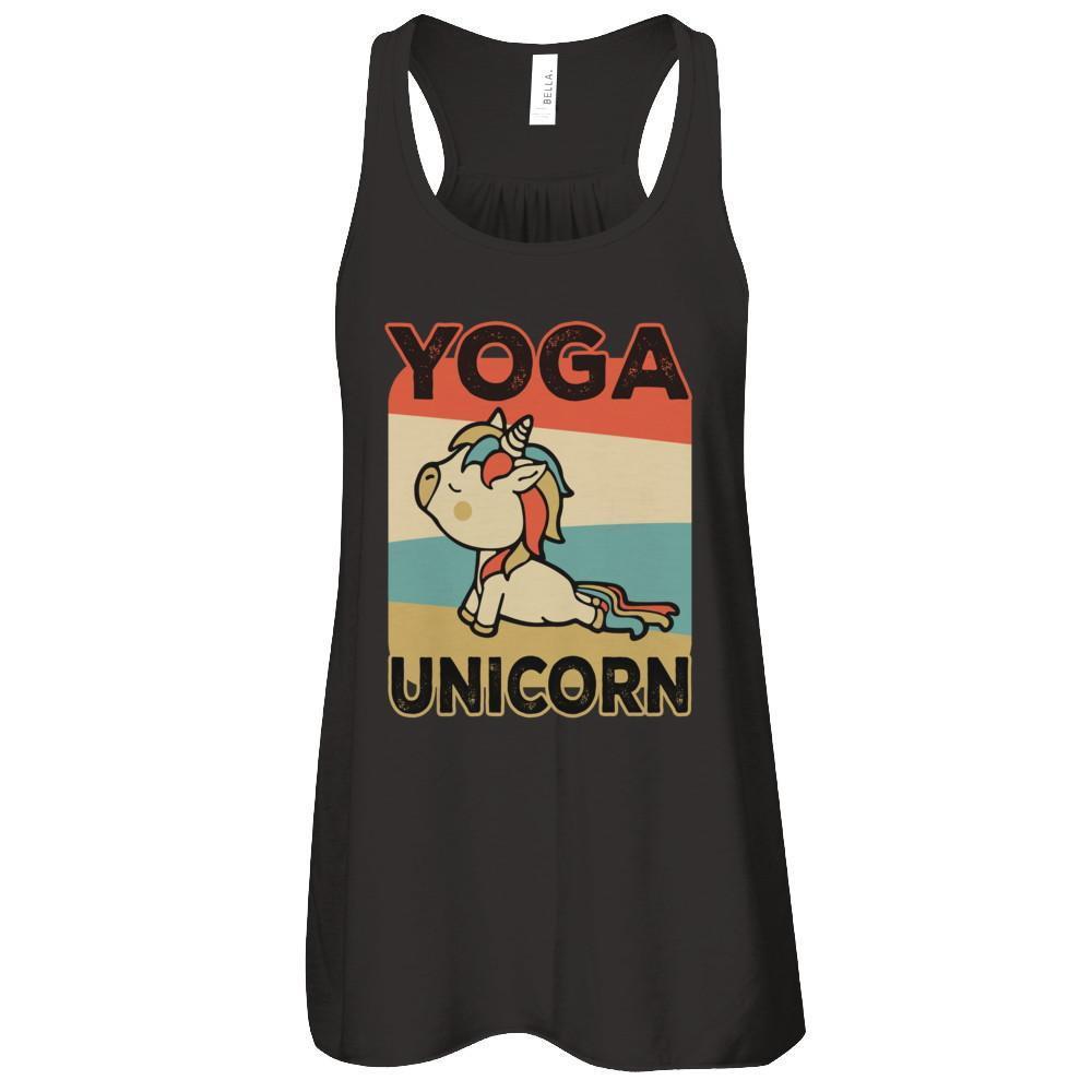 Classic Vintage Retro Yoga Unicorn Funny T-Shirt & Tank Top | Teecentury.com