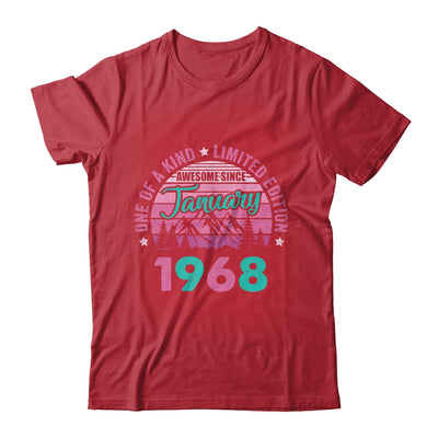 55 Years Old Awesome Since January 1968 55th Birthday Women Shirt & Tank Top | teecentury