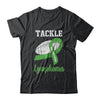 Football Survivor Tackle Green Lymphoma Awareness T-Shirt & Hoodie | Teecentury.com