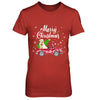 Labrador Retriever Rides Red Truck Christmas Pajama T-Shirt & Sweatshirt | Teecentury.com