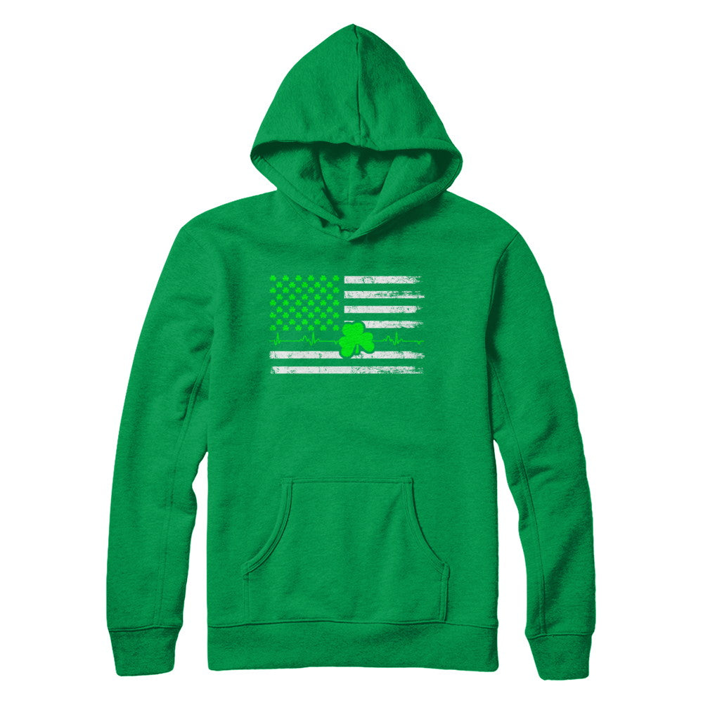 St. Patrick's Day Irish American Flag T-Shirt & Hoodie | Teecentury.com