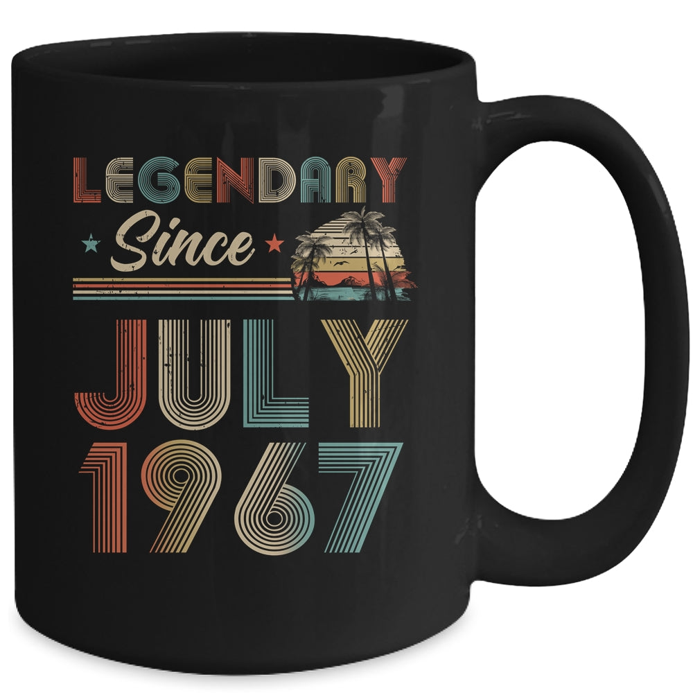 55th Birthday 55 Years Old Legendary Since July 1967 Mug Coffee Mug | Teecentury.com