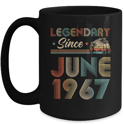 55th Birthday 55 Years Old Legendary Since June 1967 Mug Coffee Mug | Teecentury.com