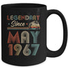 55th Birthday 55 Years Old Legendary Since May 1967 Mug Coffee Mug | Teecentury.com