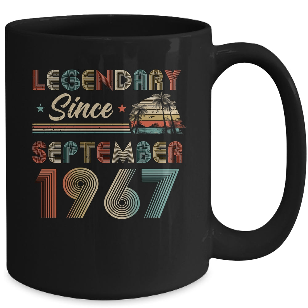 55th Birthday 55 Years Old Legendary Since September 1967 Mug Coffee Mug | Teecentury.com