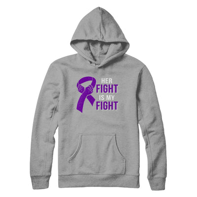 Her Fight Is My Fight Alzheimers Pancreatic Cancer Awareness T-Shirt & Hoodie | Teecentury.com