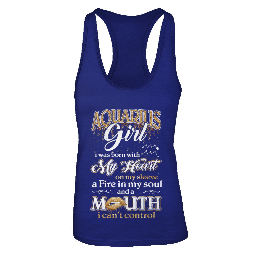 I'm An Aquarius Girl Lipstick January February Funny Zodiac Birthday T-Shirt & Tank Top | Teecentury.com