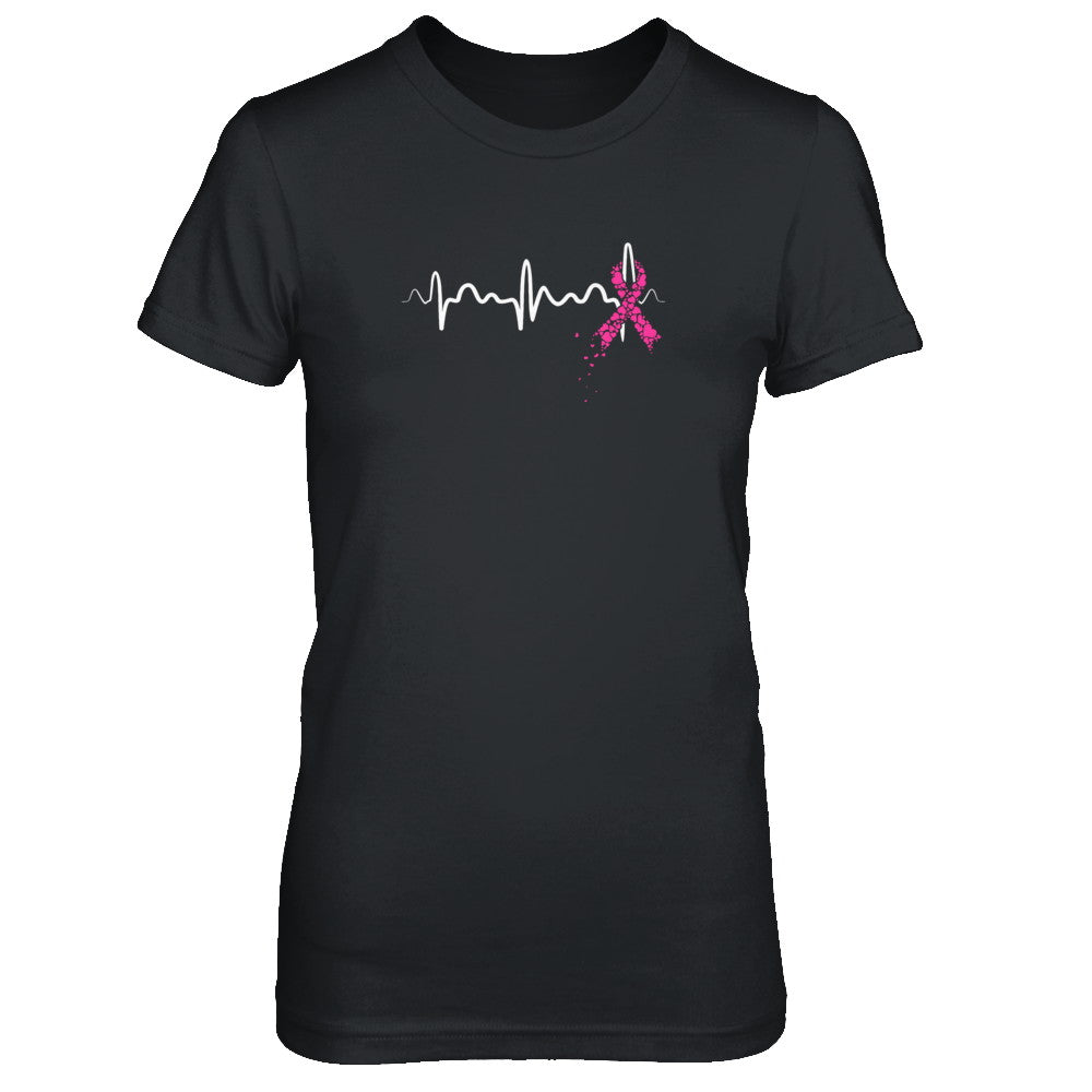 Breast Cancer Heartbeat Awareness T-Shirt & Tank Top | Teecentury.com