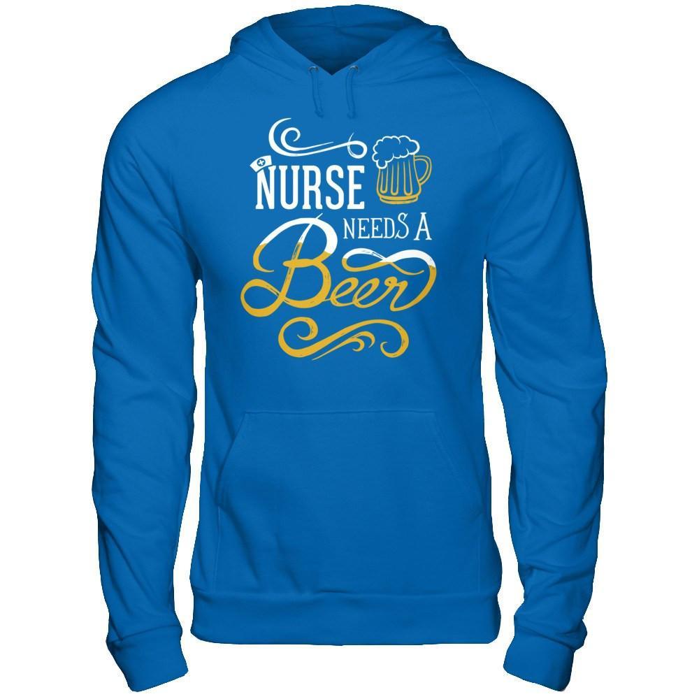 Nurse Needs A Beer T-Shirt & Hoodie | Teecentury.com