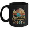 56 Year Old Awesome Since 1967 56th Birthday Black Women Mug | teecentury