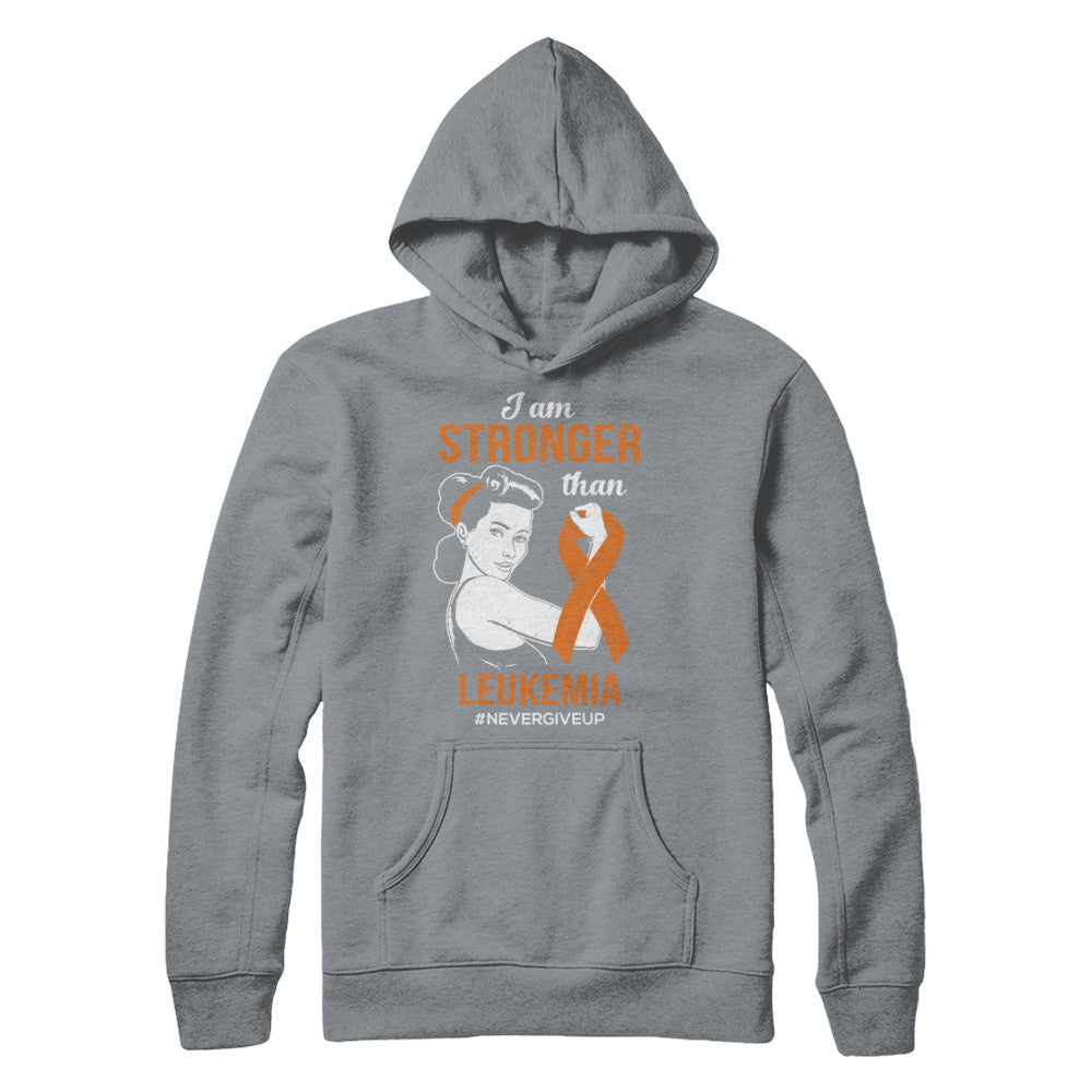 I Am Stronger Than Leukemia Awareness Support T-Shirt & Hoodie | Teecentury.com