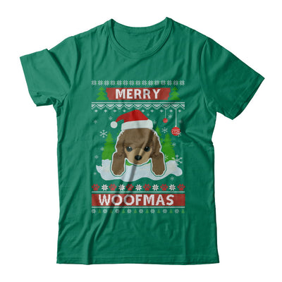 Poodle Merry Woofmas Ugly Christmas Sweater T-Shirt & Sweatshirt | Teecentury.com