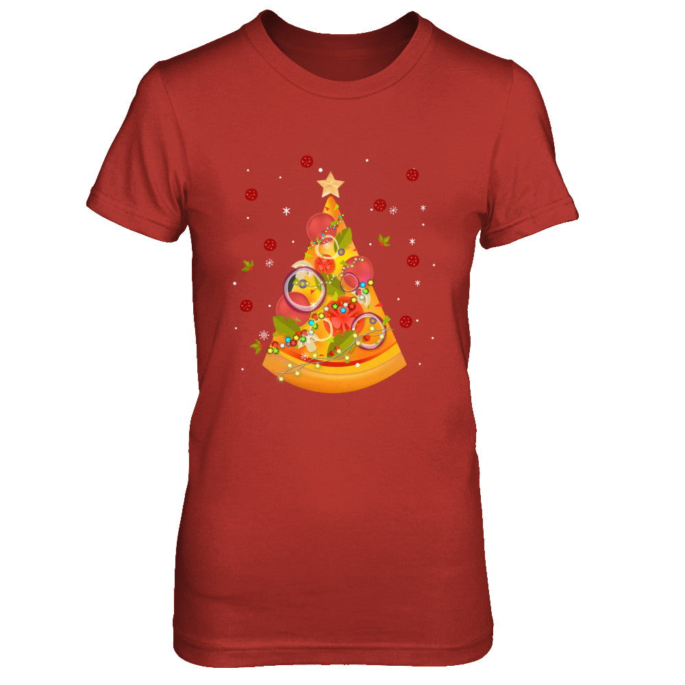 Funny Pizza Ugly Christmas Tree Gifts T-Shirt & Sweatshirt | Teecentury.com