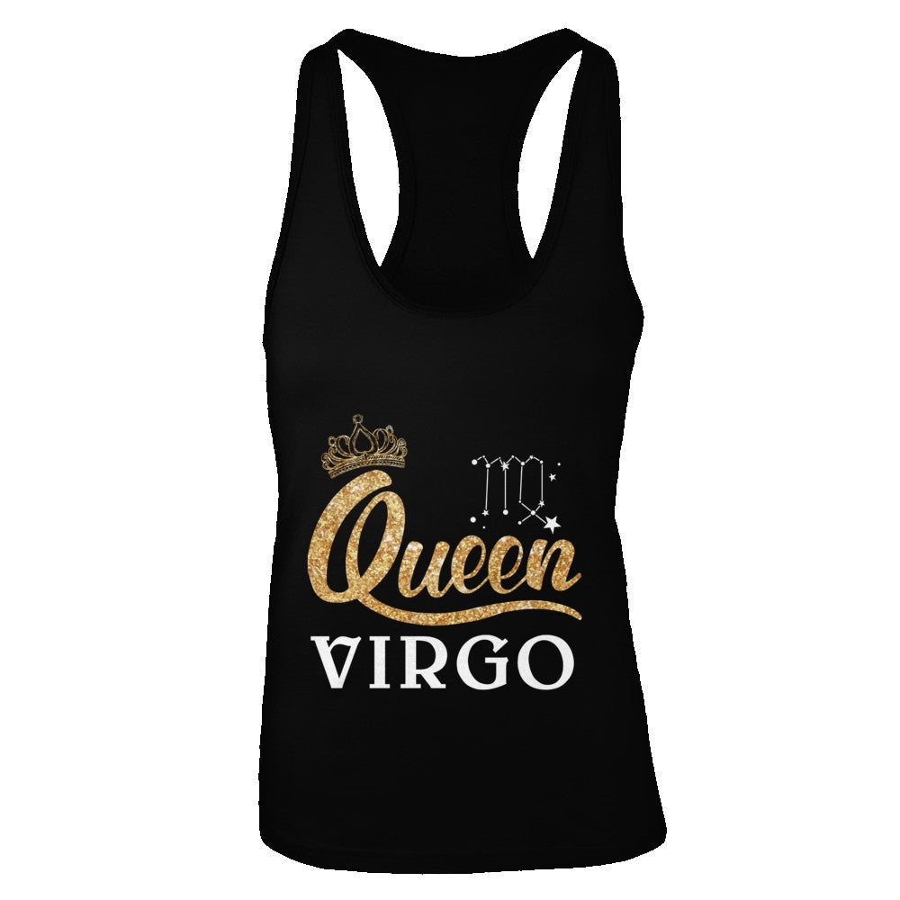 Queen Virgo Zodiac August September Birthday Gift T-Shirt & Tank Top | Teecentury.com