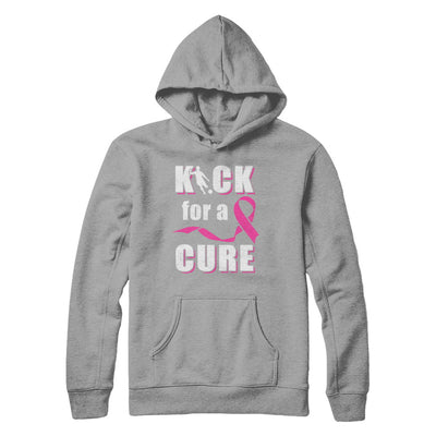 Kick For A Cure Soccer Pink Breast Cancer Awareness T-Shirt & Hoodie | Teecentury.com