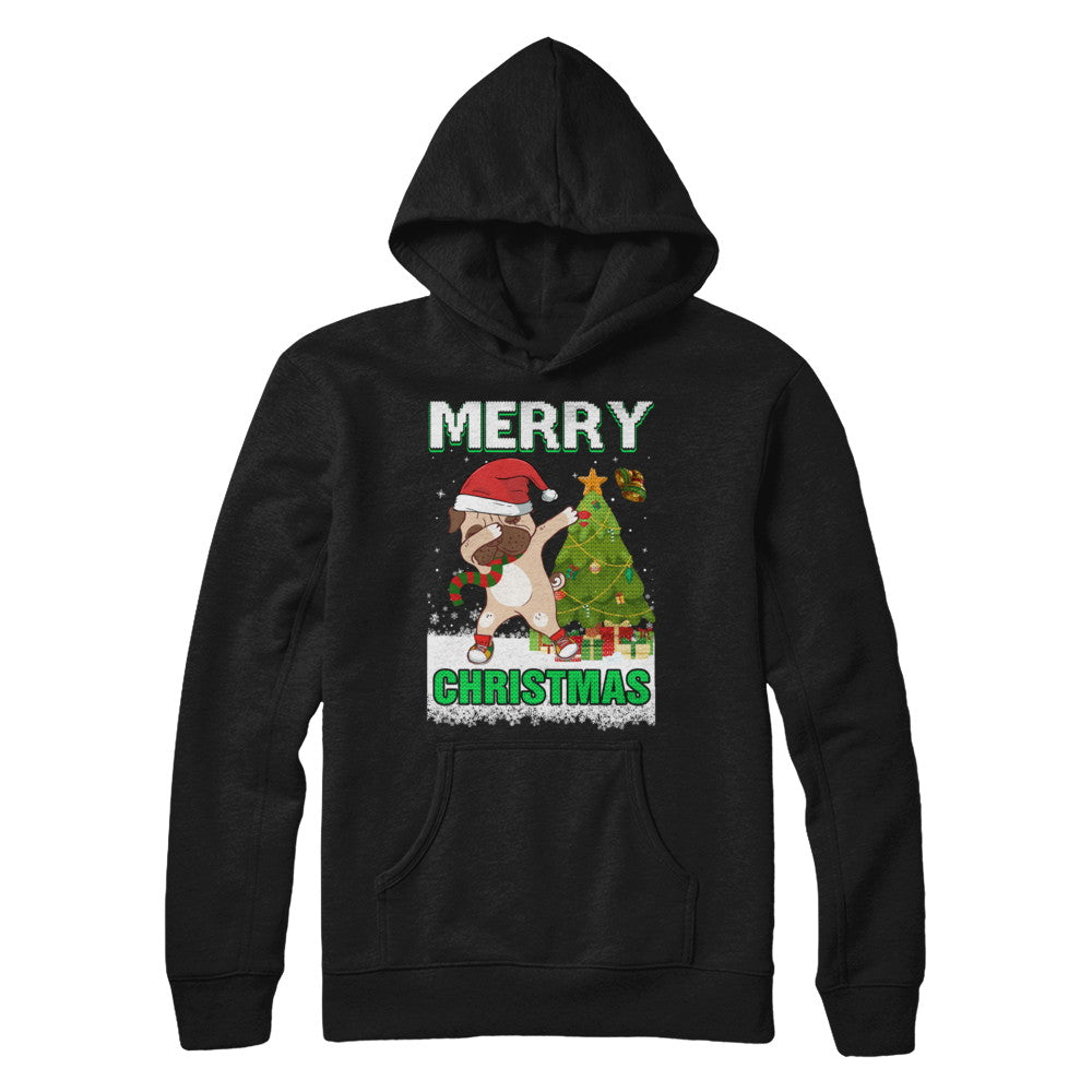 Cute Pug Claus Merry Christmas Ugly Sweater T-Shirt & Sweatshirt | Teecentury.com