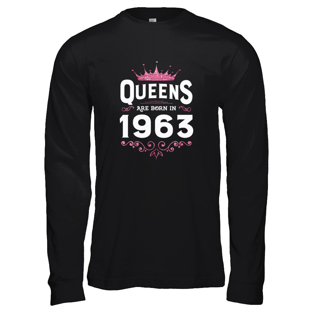 Queens Are Born In 1963 Birthday Gift T-Shirt & Tank Top | Teecentury.com