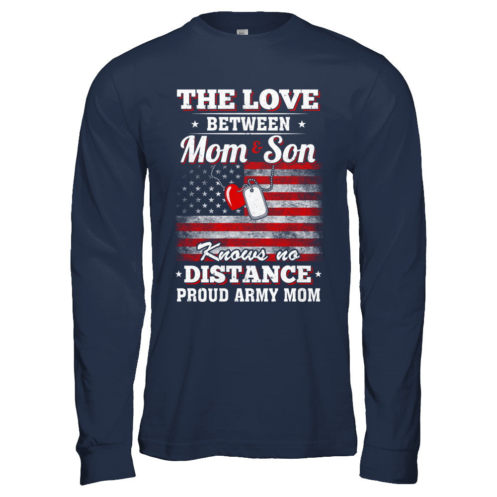 The Love Between Mom And Son Proud Army Mom T-Shirt & Hoodie | Teecentury.com