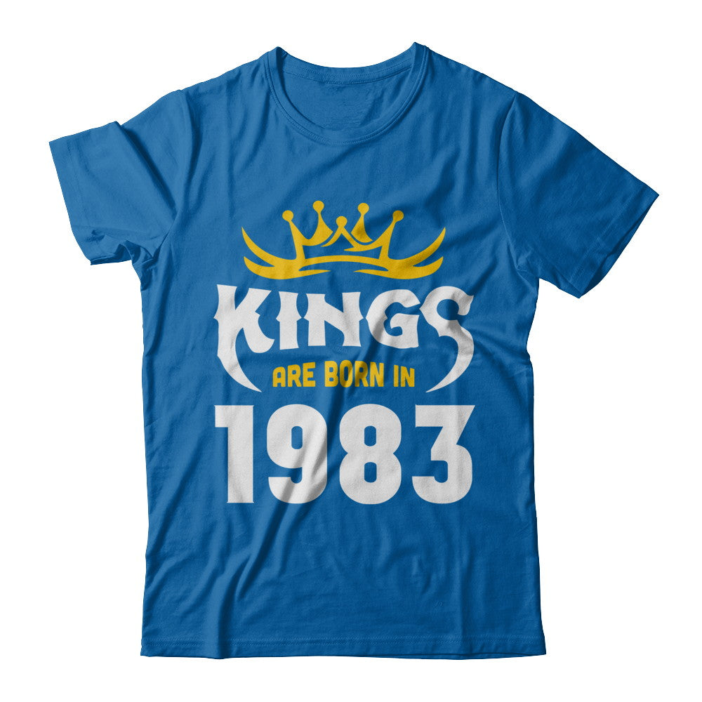 Kings Are Born In 1983 Birthday Gift T-Shirt & Hoodie | Teecentury.com