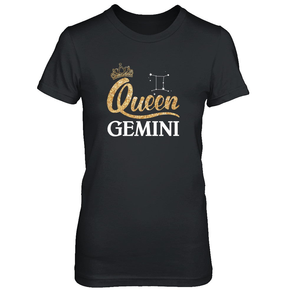 Queen Gemini Zodiac May June Birthday Gift T-Shirt & Tank Top | Teecentury.com