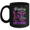 57 And Fabulous High Heels Stepping Into My 57th Birthday Mug | teecentury